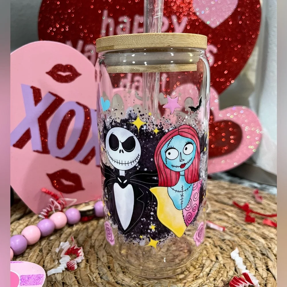 Sally and jack Glass cup - Picture 1 of 3